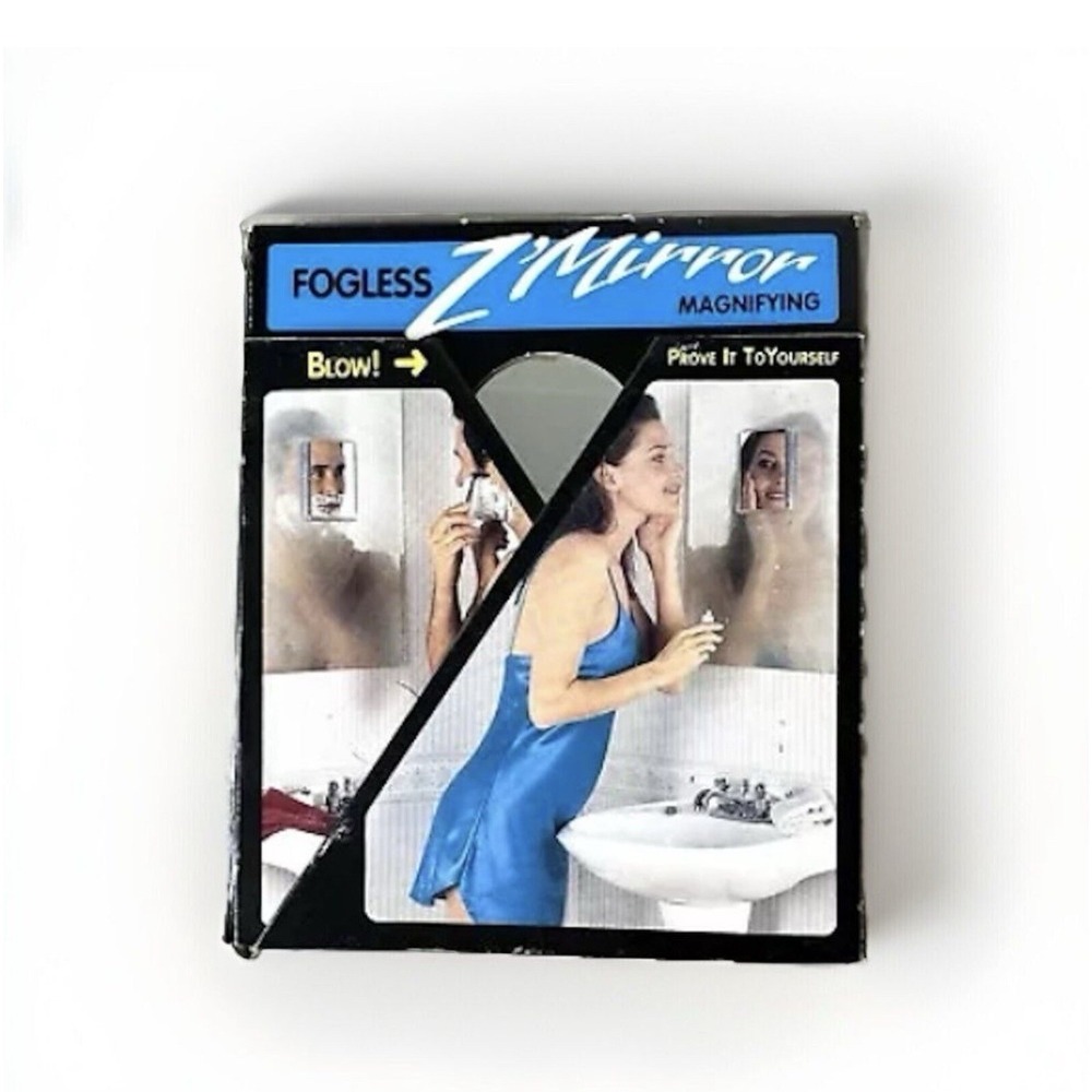 Vintage Fogless Z'mirror Zadro Products Clear Frame 5 1/4" X‎ 6 3/8" Mirror Usa